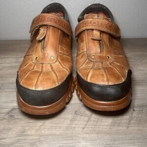 Polo Ralph Lauren Mens Size 10.5D Oxfordable Duck Boots Low Brown Leather Buckle